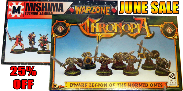 June Sale: Save 25% on all Mishima and Dwarves miniatures. June Sale: Save 25% on all Mishima and Dwarves miniatures.