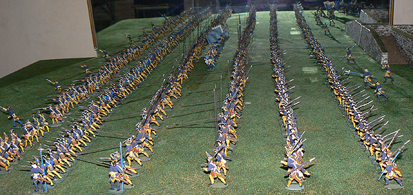 Jan Arnerdal diorama with 40mm scale soldiers