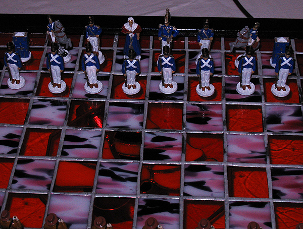 Battle of the Alamo Mexican chess side