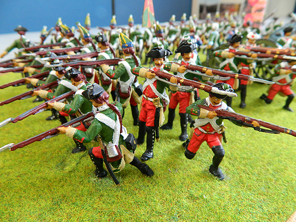 Pat Sexton Conversions of Prussian moulds to Bavarian and Russian Infantry.