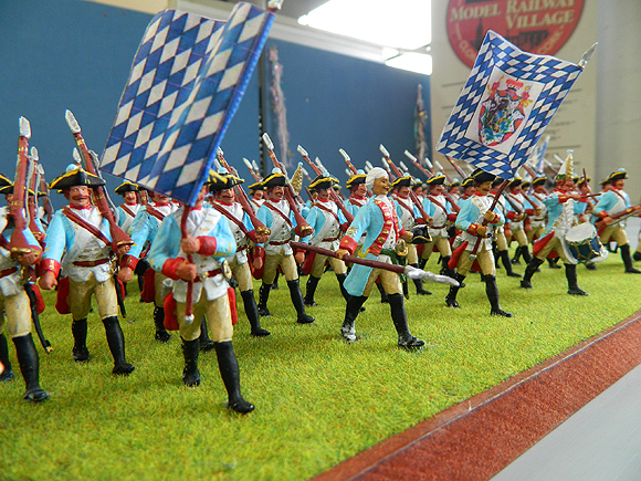 Pat Sexton Conversions of Prussian moulds to Bavarian and Russian Infantry.