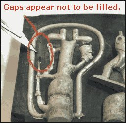 Fig. 4 - Try again if a gap appears, just remelt the faulty casting.